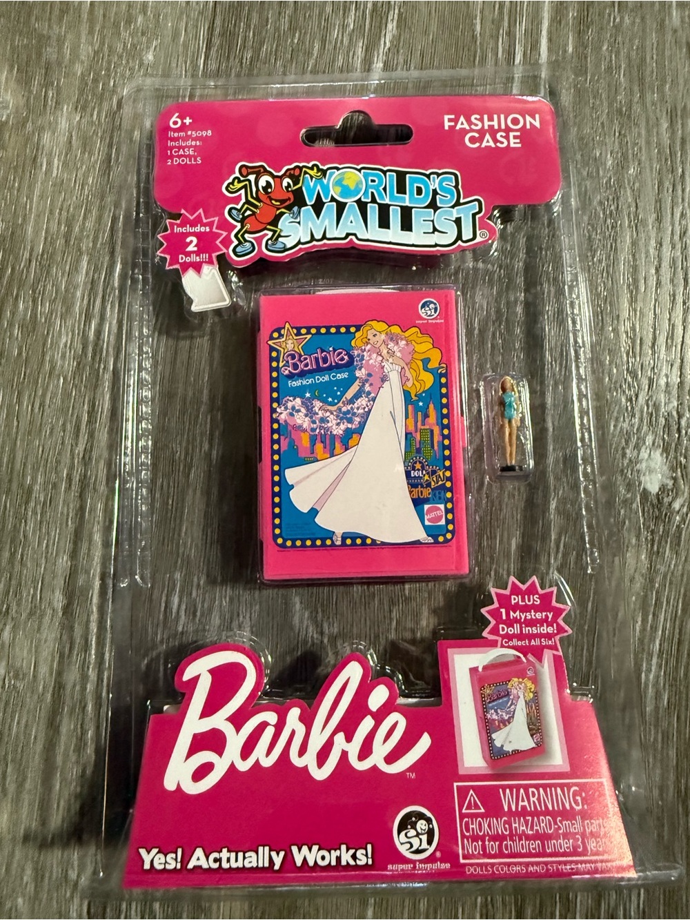 Barbie Pink Fashion Case with Illustrated Bride Artwork
